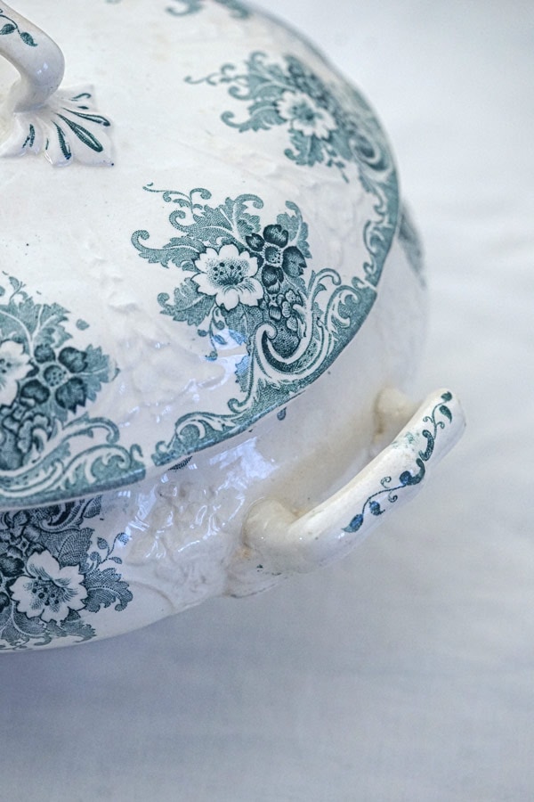 アンティーク ロンウィ ゴブランLongwy Gobelinsのスーピエ 1900年代