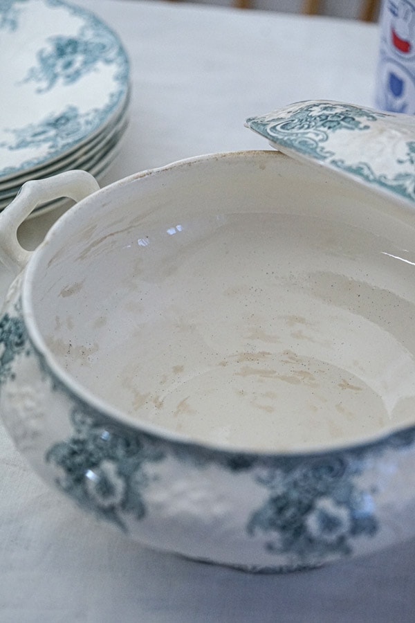 アンティーク ロンウィ ゴブランLongwy Gobelinsのスーピエ 1900年代