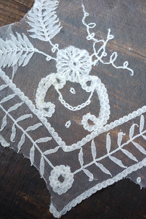 アンティークチュールにアプリカシオンレース75×30cm gla-1694の通販