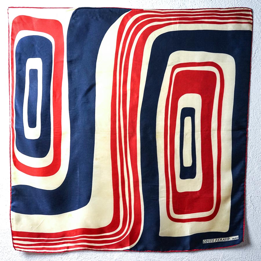 1960s ������ơ��� ���륯�������� �ȥꥳ�������Louis Feraud / 76��75cm��gd-293