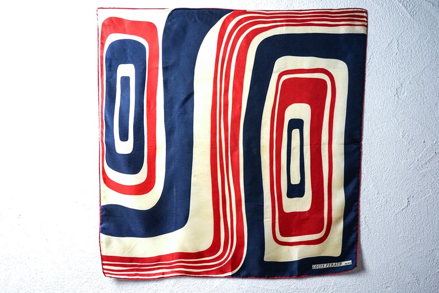 1960s ������ơ��� ���륯�������� �ȥꥳ�������Louis Feraud / 76��75cm��gd-293