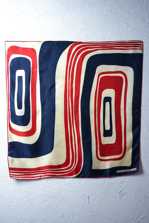 1960s ������ơ��� ���륯�������� �ȥꥳ�������Louis Feraud / 76��75cm��gd-293