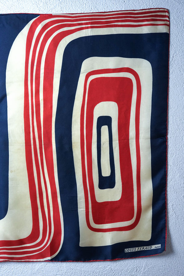 1960s ������ơ��� ���륯�������� �ȥꥳ�������Louis Feraud / 76��75cm��gd-293