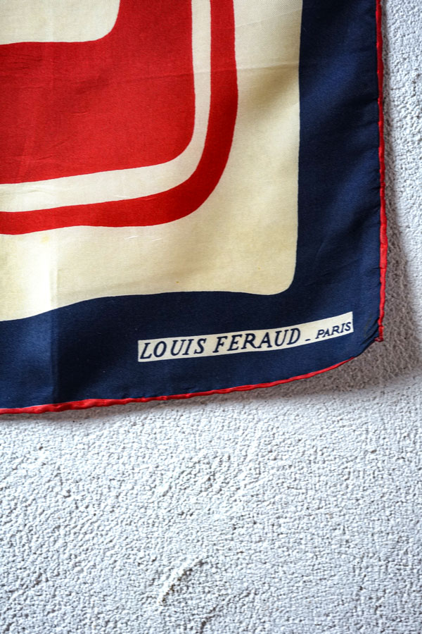 1960s ������ơ��� ���륯�������� �ȥꥳ�������Louis Feraud / 76��75cm��gd-293