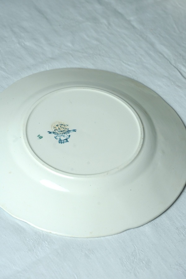 アンティーク ロンウィ ゴブランLongwy Gobelinsのディナープレート