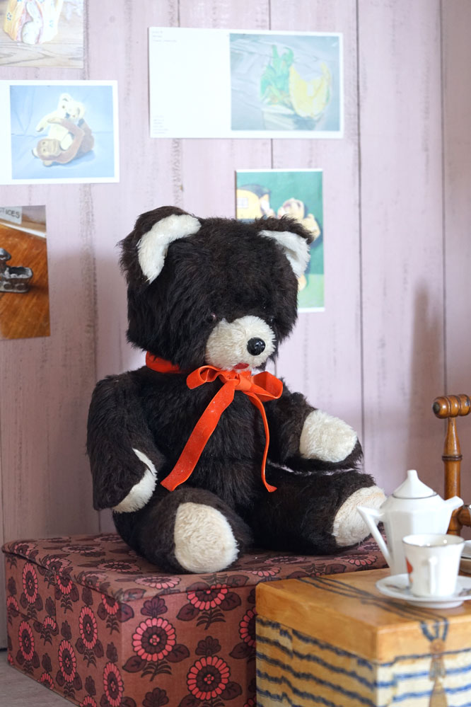 ������ơ����������֥饦��ȥߥ륯���Υƥǥ��٥�43cm 1950��60ǯ�庢 gt-957