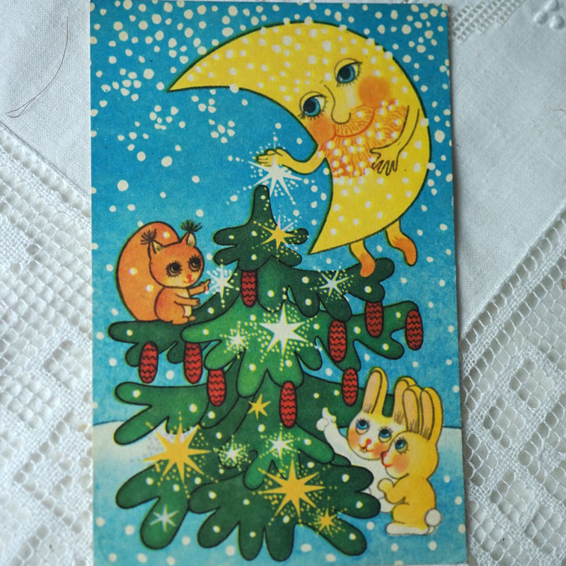 ��ȥӥ���1980ǯ�庢�Υ��ꥹ�ޥ�������29.5��10.5cm gh-297