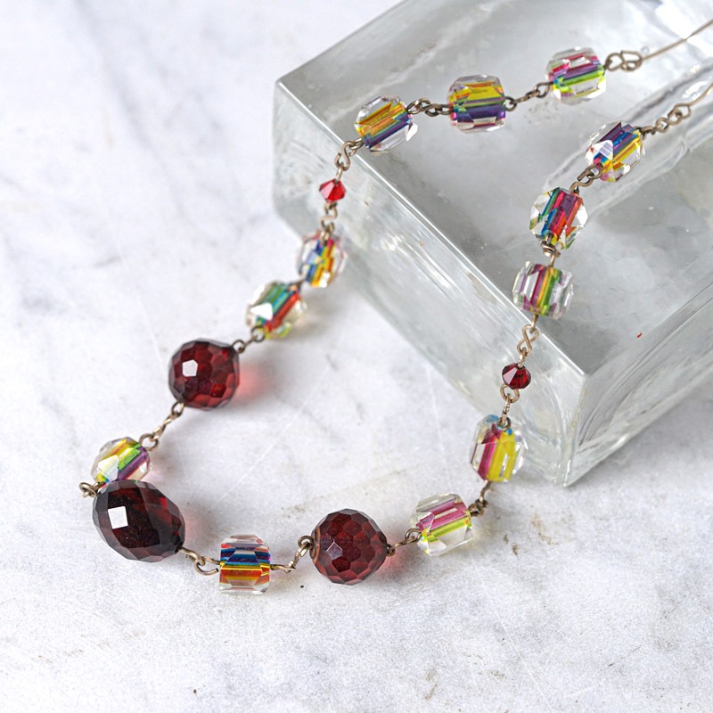 �����ꥹ�Υ쥤��ܡ����饹�ȥ��������Υ��饹�Υͥå��쥹42cm 1930ǯ�塡ga-1112