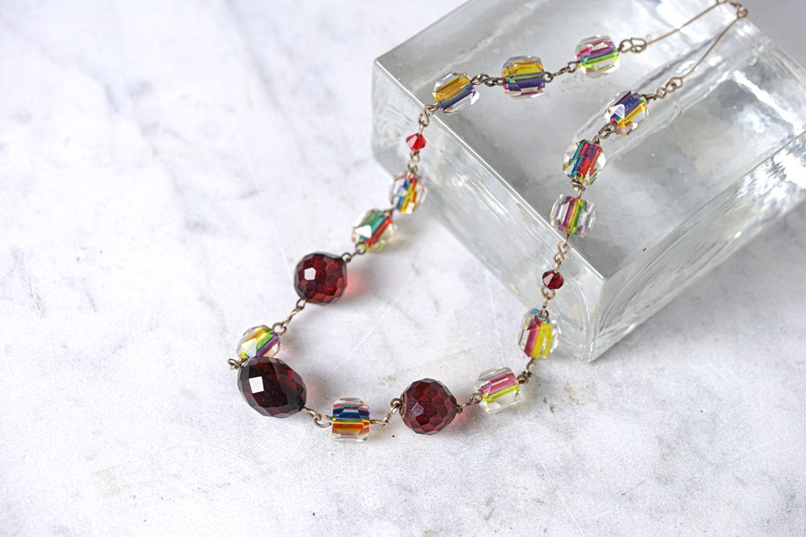 �����ꥹ�Υ쥤��ܡ����饹�ȥ��������Υ��饹�Υͥå��쥹42cm 1930ǯ�塡ga-1112