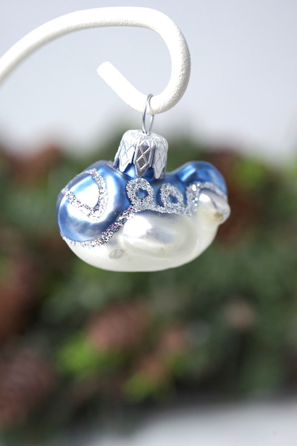 1999 レア ポロネーズ ピーナッツ 吹きガラス オーナメント　クリスマス joyluckstore_ps-718-rd