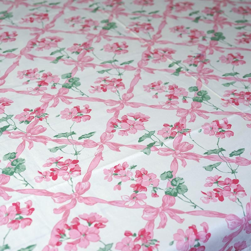 �����ꥹ�Υԥ󥯤Τ��֤Υ���ƥ��ꥢ�ե��֥�å�W140��50cm 1960ǯ�庢 gf-912