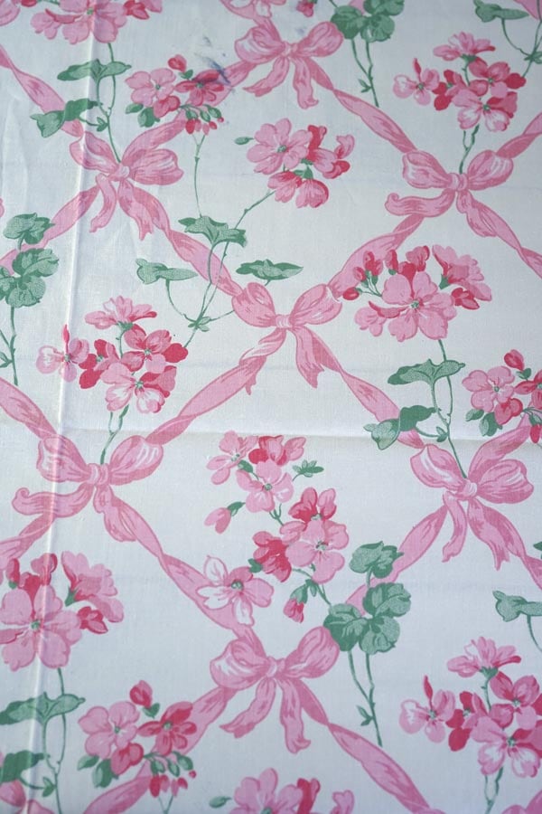 �����ꥹ�Υԥ󥯤Τ��֤Υ���ƥ��ꥢ�ե��֥�å�W140��50cm 1960ǯ�庢 gf-912