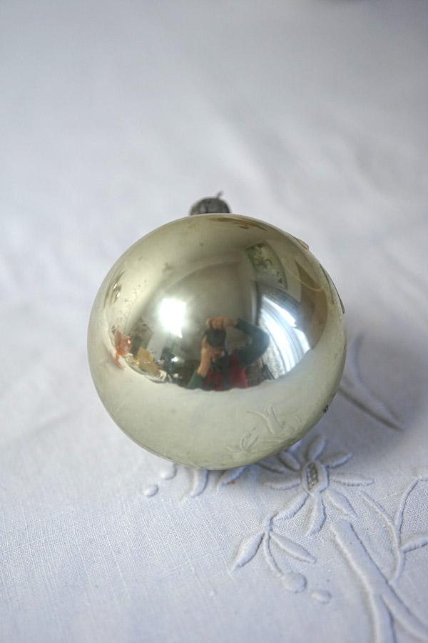 �ݡ����ɤο᤭���饹�Υ����ʥ��� �ܥ�֥����졼�å�����դä�W8cm 1940ǯ�庢 gx-675