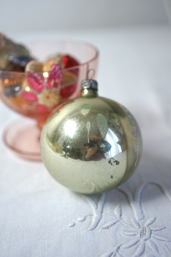 �ݡ����ɤο᤭���饹�Υ����ʥ��� �ܥ�֥����졼�å�����դä�W8cm 1940ǯ�庢 gx-675