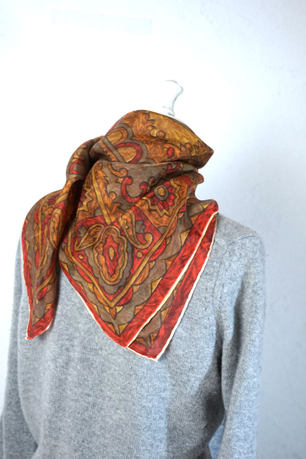 ��1940-50ǯ��۱ѹ������ơ��� �����ơ��ȥ������աʥ֥饦��ߥڥ����꡼����78��78cm gd-306