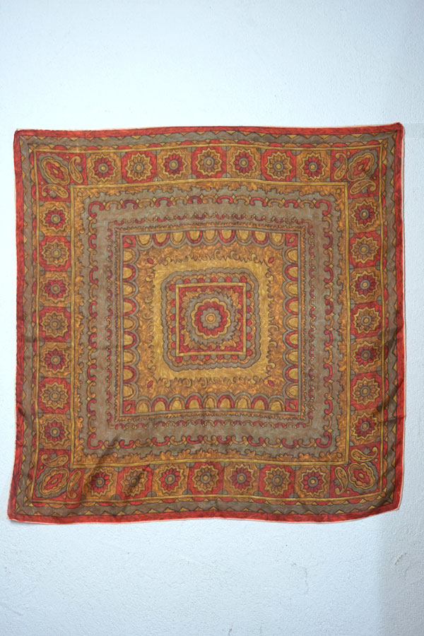 ��1940-50ǯ��۱ѹ������ơ��� �����ơ��ȥ������աʥ֥饦��ߥڥ����꡼����78��78cm gd-306