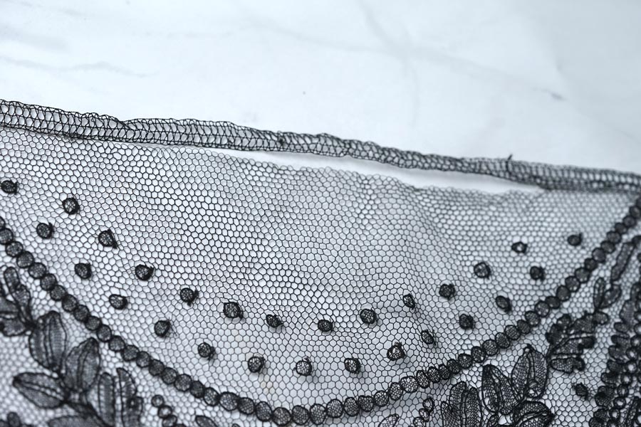 新春アンティーク福袋・アンティークシルクシャンティーレース165×35cm