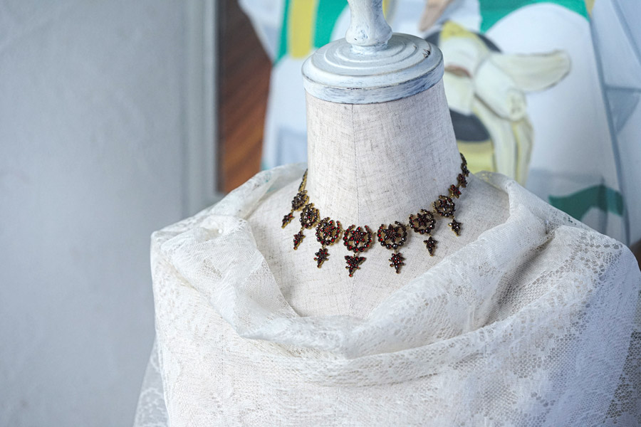 ����ƥ������������δ����ʥ����ͥåȥͥå��쥹36cm 1880ǯ�� ga-1221  