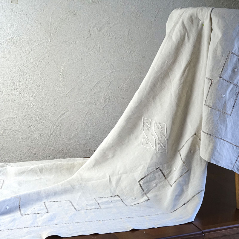 1920ǯ�庢�Υե�����ۥ磻�ȥ���ɽ��Ρ֥ɥ�סʥ٥åɥ�ͥ��W220��105cm��gli-0374