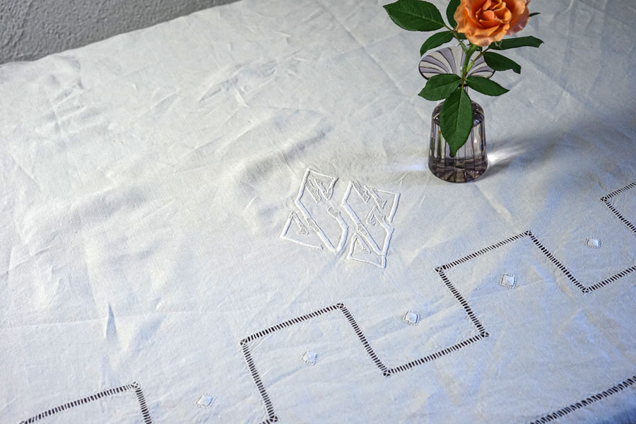 1920ǯ�庢�Υե�����ۥ磻�ȥ���ɽ��Ρ֥ɥ�סʥ٥åɥ�ͥ��W220��105cm��gli-0374