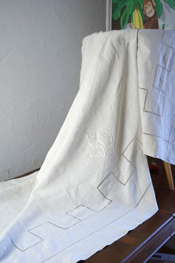 1920ǯ�庢�Υե�����ۥ磻�ȥ���ɽ��Ρ֥ɥ�סʥ٥åɥ�ͥ��W220��105cm��gli-0374