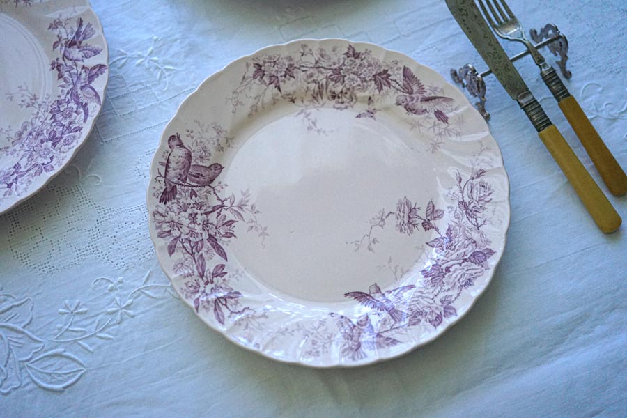 �ӥ�������ܥå�Villeroy��Boch Aves Mettlach��Ļ��ʿ��1915ǯ�� 24.5cm gc-1372