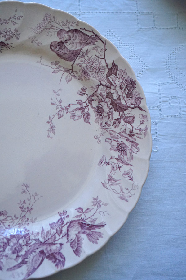 �ӥ�������ܥå�Villeroy��Boch Aves Mettlach��Ļ��ʿ��1915ǯ�� 24.5cm gc-1372