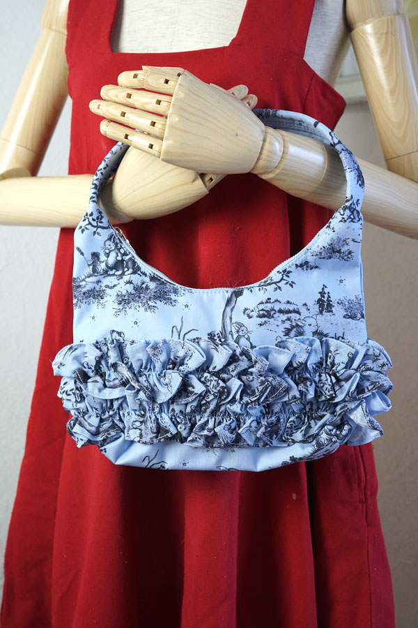 �ڴ����������ʡ�Molly Goddard �� BAGGU ����� Ruffle Shoulder Bag�ʥ֥롼���ȥ��ˡ�SF����Ź������̤���ѥ����դ� gb-344