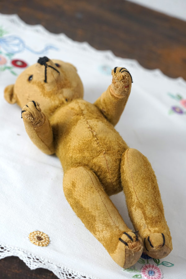 1930年代】愛されモヘアがすり減った アンティークベア gt-1158の通販