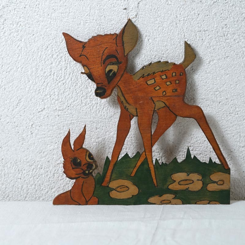 �٥륮���Υǥ����ˡ��饤���󥹤ΥХ�Ӥ������ɾ���18.5��19.5cm 1950ǯ�庢 gt-1136