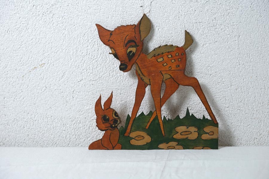 �٥륮���Υǥ����ˡ��饤���󥹤ΥХ�Ӥ������ɾ���18.5��19.5cm 1950ǯ�庢 gt-1136