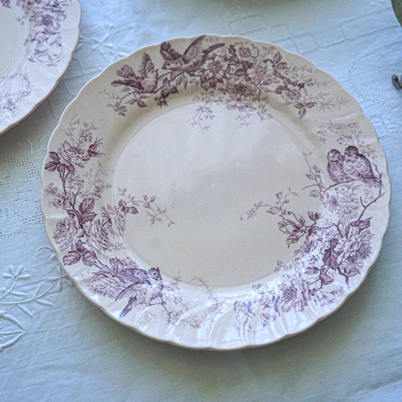 �ӥ�������ܥå�Villeroy��Boch Aves Mettlach��Ļ��ʿ��1915ǯ�� 24.5cm gc-1376