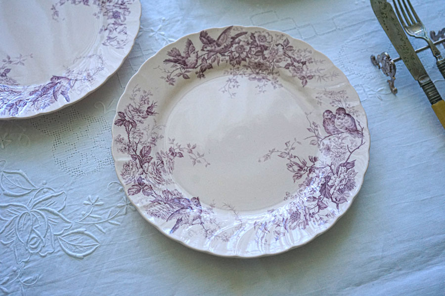 �ӥ�������ܥå�Villeroy��Boch Aves Mettlach��Ļ��ʿ��1915ǯ�� 24.5cm gc-1376