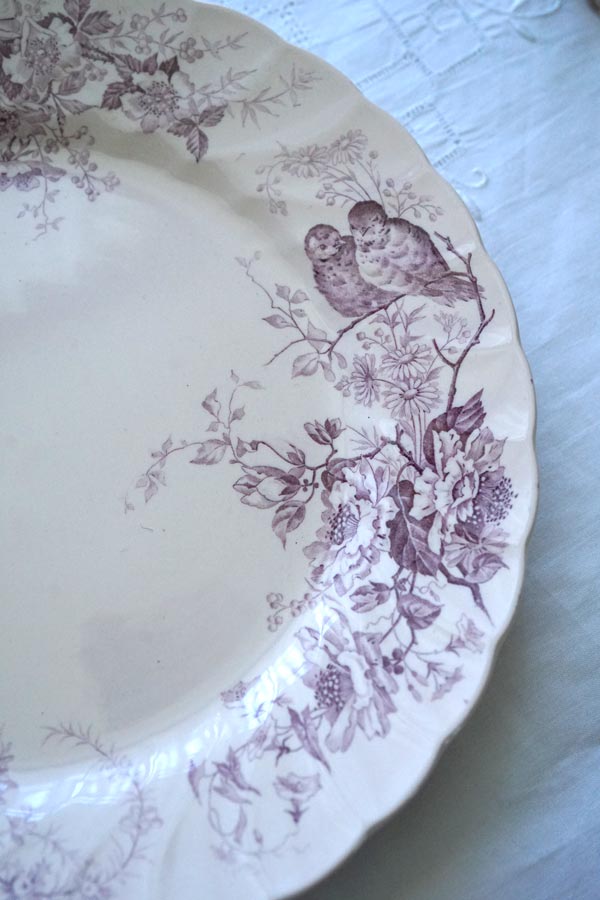 �ӥ�������ܥå�Villeroy��Boch Aves Mettlach��Ļ��ʿ��1915ǯ�� 24.5cm gc-1376