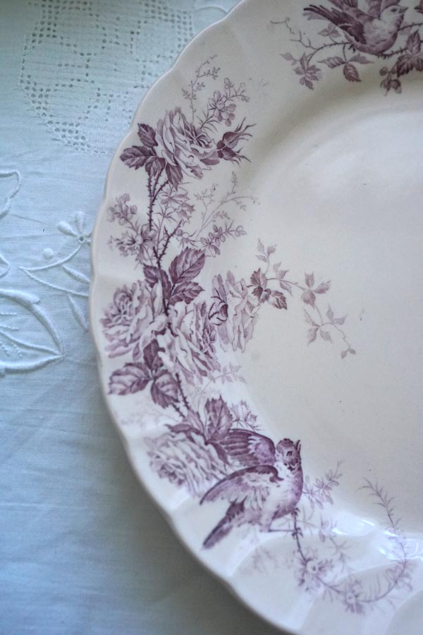 �ӥ�������ܥå�Villeroy��Boch Aves Mettlach��Ļ��ʿ��1915ǯ�� 24.5cm gc-1376
