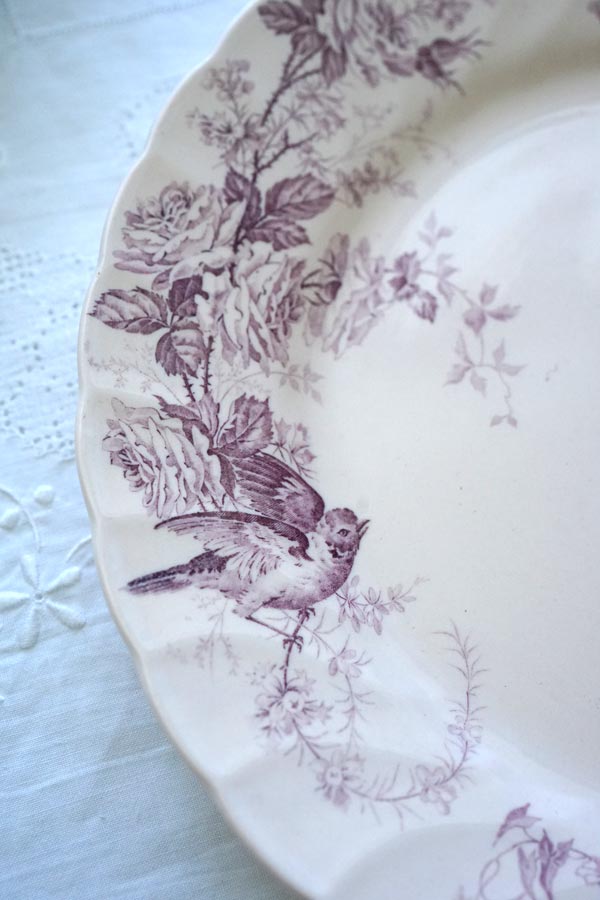 �ӥ�������ܥå�Villeroy��Boch Aves Mettlach��Ļ��ʿ��1915ǯ�� 24.5cm gc-1376