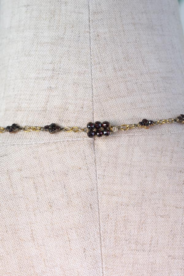 ����ƥ������������Υ����ͥåȥե��ͥå��쥹50cm 1920-30ǯ�� ga-1227