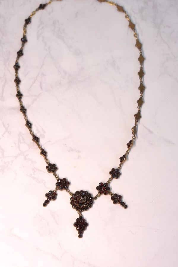 ����ƥ������������Υ����ͥåȥե��ͥå��쥹50cm 1920-30ǯ�� ga-1227