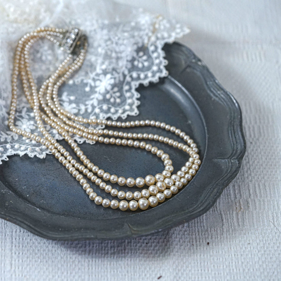 ������ơ������饹�ѡ���3Ϣ�ͥå��쥹44��48.5cm ga-1004