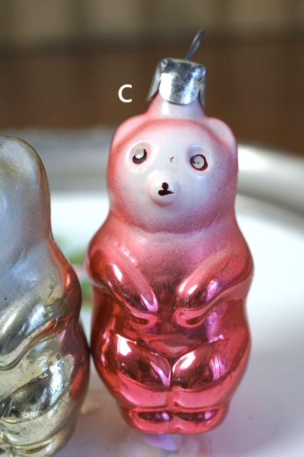 �ڴ����ʥ�����ơ�����1930-40ǯ�� �ݡ��������ܥ�֥��ʿ᤭���饹�����ʥ��ȡ�H7.5��8cm gx-630