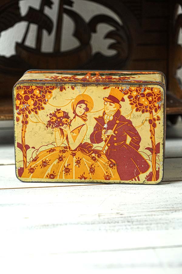 ����������2�ͤΥƥ����17.5��12��7.5cm 1950ǯ�庢 gk-616