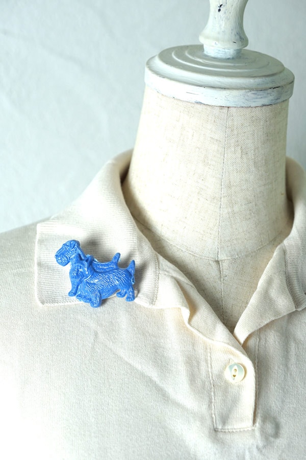 �����ꥹ��������ɤΥƥꥢ�Υ֥�����5.3��3.7cm 1940ǯ�庢 ga-1140