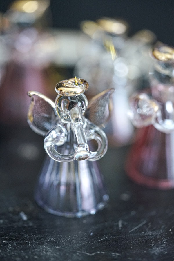 リバティ クリスマスガラス細工の天使オーナメント6個セット gx-542の