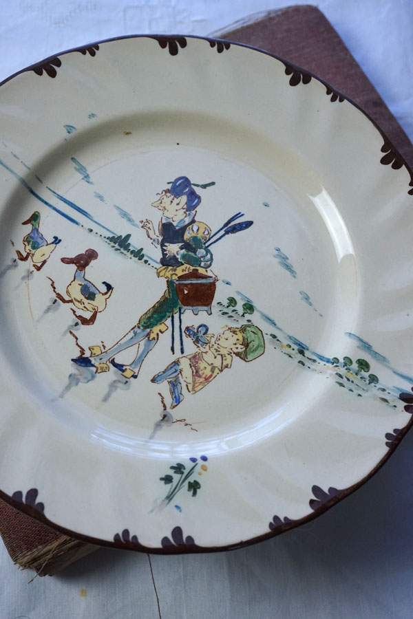 リシャール平皿クレイユモントローCreil MontereauのAntoine Albert