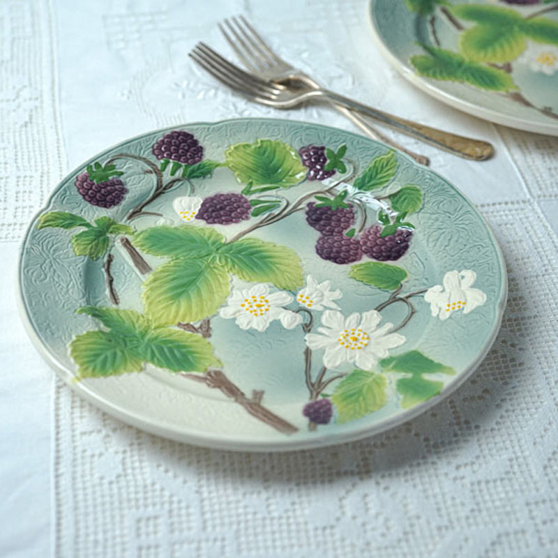 サンクレモンSt Clementのラスベリーバルボティーヌプレート21cm 1900