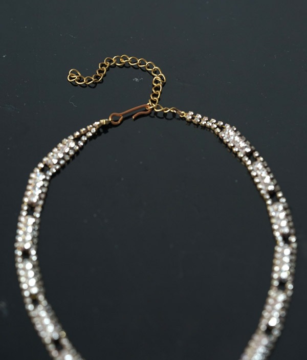 希少◇チェコ ウランガラスヴィンテージネックレス◇Bijoux.M.G