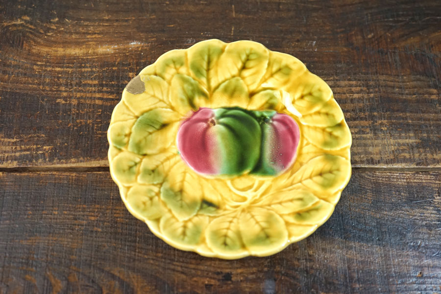 ��Ѥ����ɤä����륰�ߥ�̥ե롼�ĤΥХ�ܥƥ����̥ץ졼��W19.5cm 1920-60ǯ�塡gc-1833