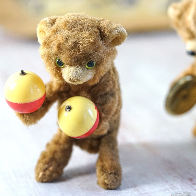 ���ɥ���������ޥ��ųݤ��Υޥ饫���򿶤�٥�16cm 1950-60ǯ�庢 gt-972