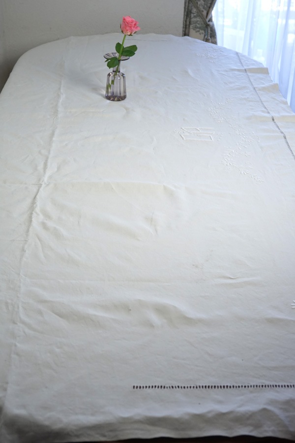 19C�����Υե�����ۥ磻�ȥ���ɽ��Ρ֥ɥ�סʥ٥åɥ�ͥ��W208��280cm gli-0380