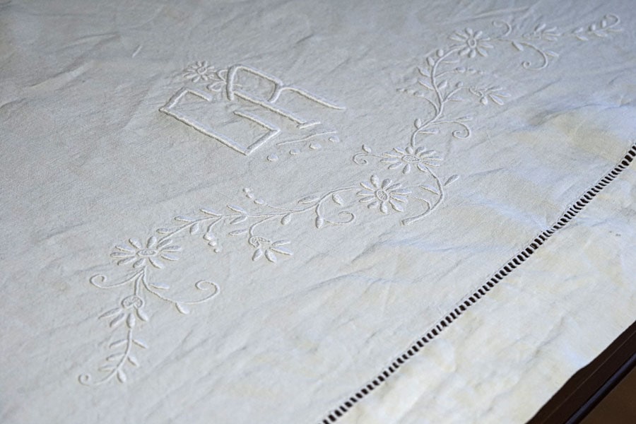 19C�����Υե�����ۥ磻�ȥ���ɽ��Ρ֥ɥ�סʥ٥åɥ�ͥ��W208��280cm gli-0380